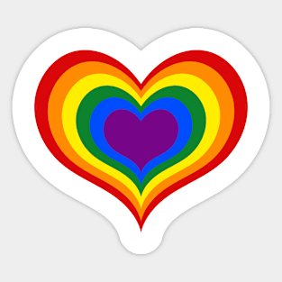 Hart Rainbow Sticker